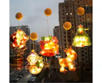 4 Pack Led Window Suction Cup Hanging Lights Christmas Lights Decoration