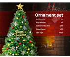 Christmas Tree Kit Xmas Decorations Colorful Plastic Ball Baubles with LED Light
