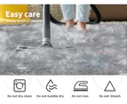Floor Rug Shaggy Carpet Area Rugs Soft Fur Living Room Bedroom 60X120 Dark Grey