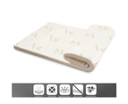 DreamZ Memory Foam Mattress Topper Bamboo Cover Washable 8CM Underlay Mat Queen