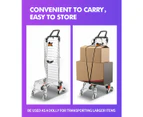 Foldable Shopping Cart Trolley Basket Luggage Grocery Portable Aluminum  w/Wheel - Purple