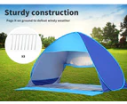 Mountview Pop Up Beach Tent Camping Tents 2-3 Person Hiking Portable Shelter - Blue