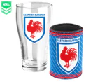 NRL Sydney Roosters Can Cooler & Heritage Pint Pack