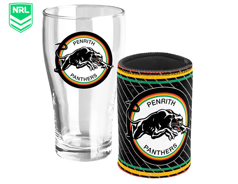 NRL Penrith Panthers Can Cooler & Heritage Pint Pack
