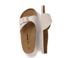 Aus Wooli Australia Unisex Toorak Sandals - White