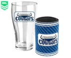 NRL North Queensland Cowboys Can Cooler & Heritage Pint Pack