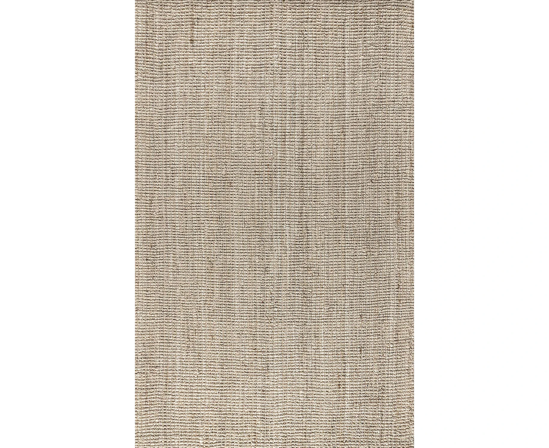 Chunky Bleached Jute Rug - Tucked Ends - 264x170cm