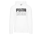 Puma Men's Puma Power Fleece Logo Hoodie - Puma White