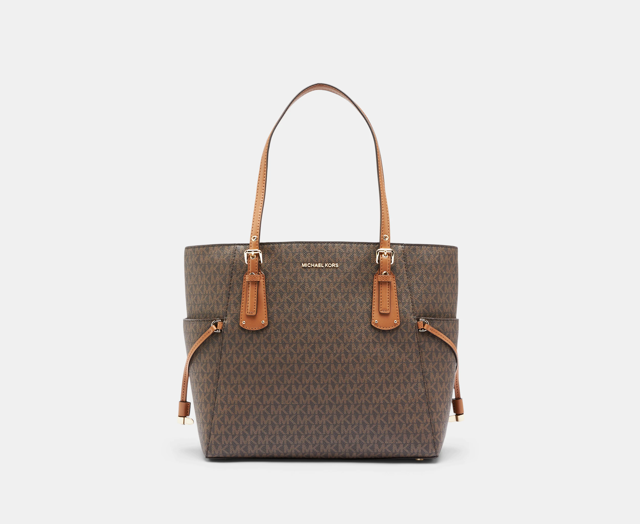 Michael Kors Voyager East West Signature Tote Bag - Brown