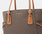 Michael Kors Voyager East West Signature Tote Bag - Brown