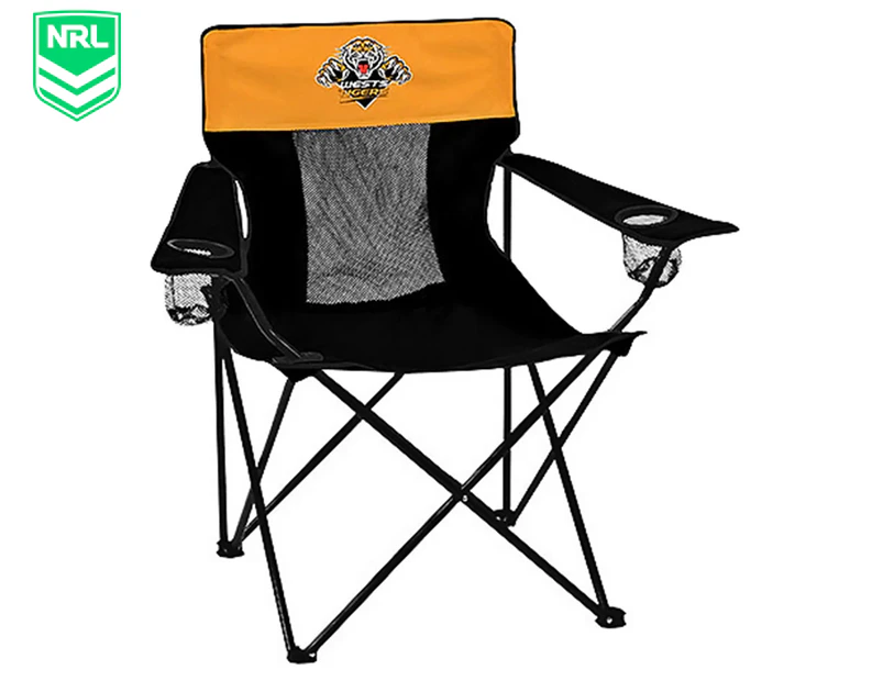 NRL Outdoor Camping Chair w/ Carry Bag - Wests Tigers