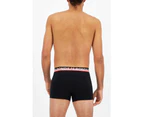 Mens Bonds Stretchables Everyday Trunks Underwear Black With Pink Band Cotton/Elastane - Black with Pink Band (HFD)