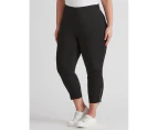 Autograph Super Stretch Ankle Grazer Pants - Womens - Plus Size Curvy - Black