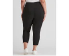 Autograph Super Stretch Ankle Grazer Pants - Womens - Plus Size Curvy - Black