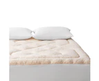 Dreamz Mattress Topper 100% Wool Underlay Reversible Mat Pad Protector Queen