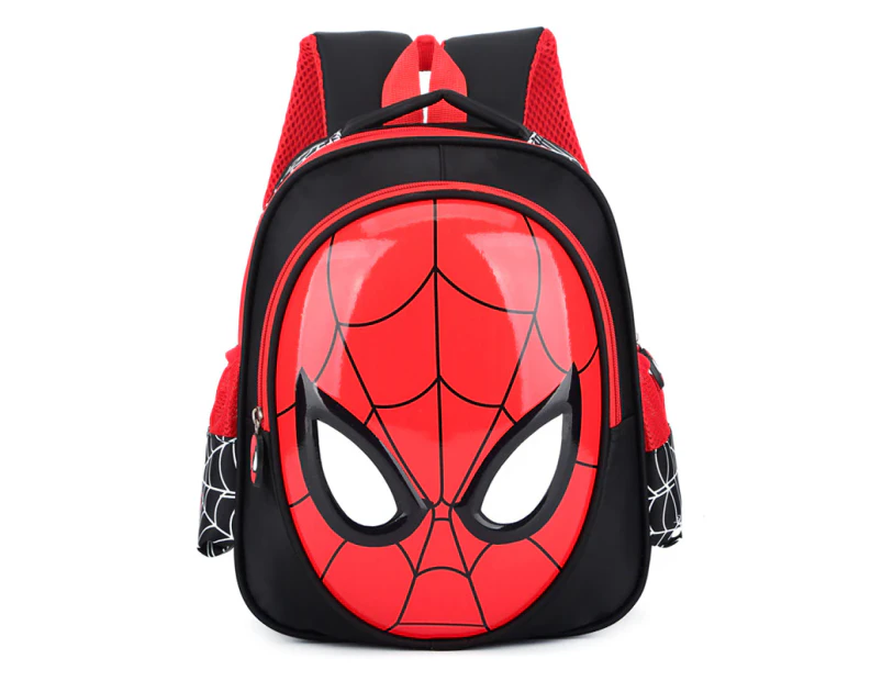 Spiderman Kids Children Boys Backpack School Book Bag Rucksack Lunch Bags New - Black