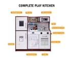 Wooden Play Kitchen Kids Pretend Playset Educational Toys Children Roleplay Set 10Pcs 4