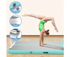 Gymnastics Airtrack Exercise Air Track Mat Inflatable Gym with Electric Pump 5x1x0.2m Green