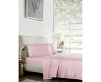 1000tc Pure Egyptian Cotton Sheet Set – Baby Pink - Queen