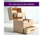 Essential Oil Storage Box Wooden 59 Slots Aromatherapy Organiser Container Case