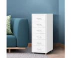 Levede 6 Drawer Office Cabinet Drawers Storage Cabinets Steel Rack Home White