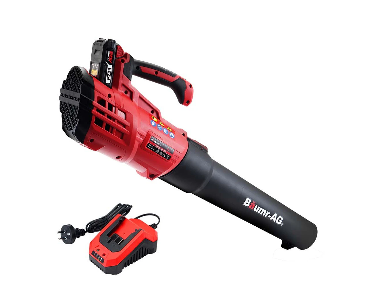 Leaf Blowers Baumr Ag 20V Lithium Cordless Leaf Blower Electric Hand Held Garden Tool