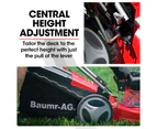 Baumr-AG Lawn Mower 18 Inch 175cc Petrol Self-Propelled Push Lawnmower 4-Stroke