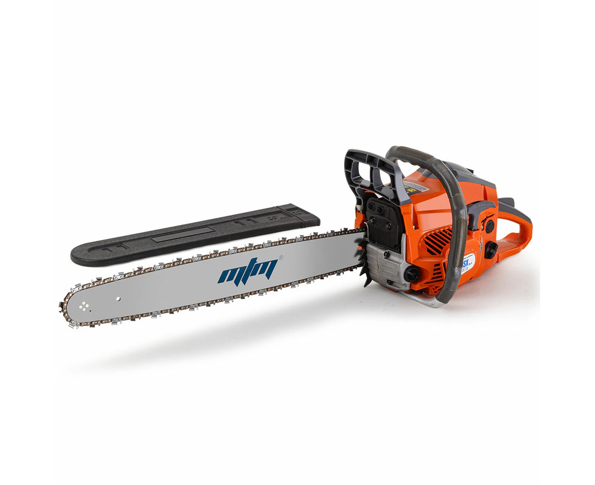 MTM Chainsaw Petrol Commercial 20 Bar E-Start Tree Pruning Chain Saw HP