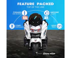 ROVO KIDS Electric Ride-On Patrol Motorbike S1K-Inspired Battery Police Toy Bike