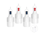 Winmax 4 Pack Rechargeable LED Camping Lantern With Hanging Hooks-7813