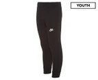 Nike Sportswear Youth Girls' Club Fleece Trackpants / Tracksuit Pants - Black/White