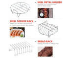 7'' /8" Air Fryer 17PCS Accessories Frying Cage Dish Baking Pan Rack Pizza - 8'' Fryer Accessories