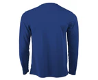 AWDis Just Cool Mens Long Sleeve Cool Sports Performance Plain T-Shirt (Royal Blue) - RW684