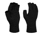 Regatta Unisex Fingerless Mitts / Gloves (Black) - RG1449
