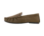 Eastern Counties Leather Mens Berber Fleece Lined Suede Moccasins (Taupe) - EL174