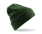 Beechfield Heritage Adults Unisex Premium Plain Winter Beanie Hat (Antique Moss Green) - RW2023