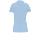 Asquith & Fox Womens Plain Short Sleeve Polo Shirt (Sky) - RW3472