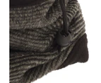 FLOSO Womens Multipurpose Fleece Neckwarmer Snood / Hat (Graphite) - SK239