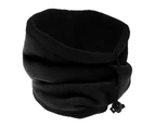 FLOSO Womens Multipurpose Fleece Neckwarmer Snood / Hat (Black) - SK239