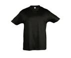 SOLS Kids Regent Short Sleeve T-Shirt (Deep Black) - PC357