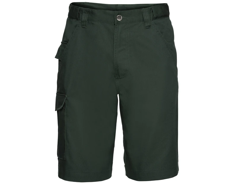 Russell Workwear Twill Shorts (Bottle Green) - BC1046
