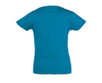 SOLS Girls Cherry Short Sleeve T-Shirt (Aqua) - PC358