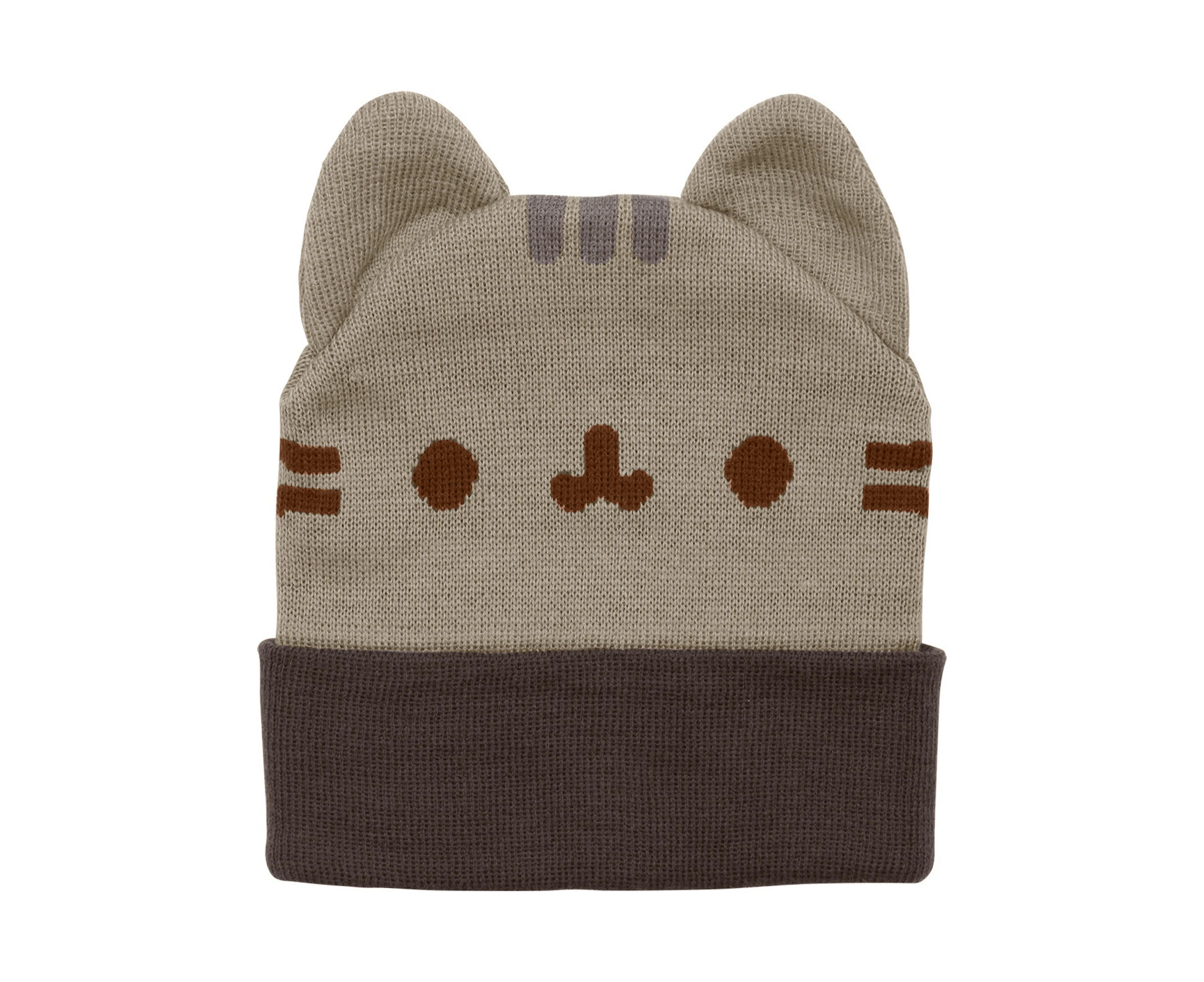 Pusheen Face Beanie (Brown) - HE630