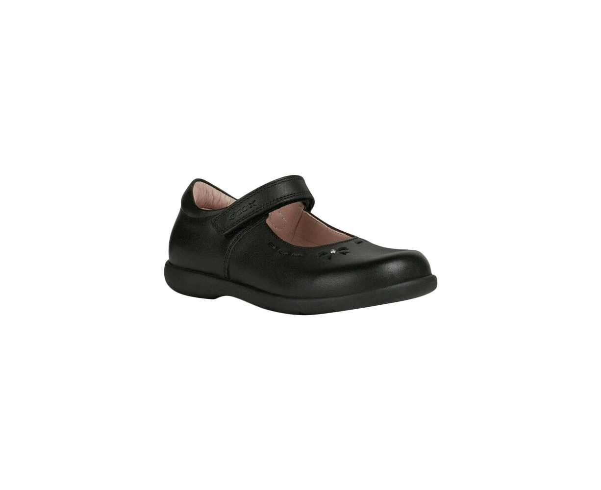 Geox Girls Naimara Ballerina Leather Mary Janes (Black) - FS8225