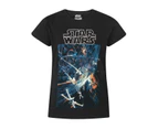 Star Wars Girls Death Star Short-Sleeved T-Shirt (Black) - NS6089