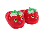 Shopkins Childrens/Kids Novelty Strawberry Slippers (Red) - NS6326