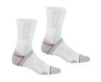 Regatta Womens Blister Protection II Boot Socks (Light Steel/White) - RG6000