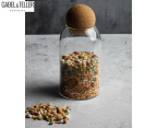 Gabel & Teller 800mL Borosilicate Glass Jar w/ Cork Lid