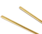 Gabel & Teller Satin 4-Setting Chopstick Set - Gold