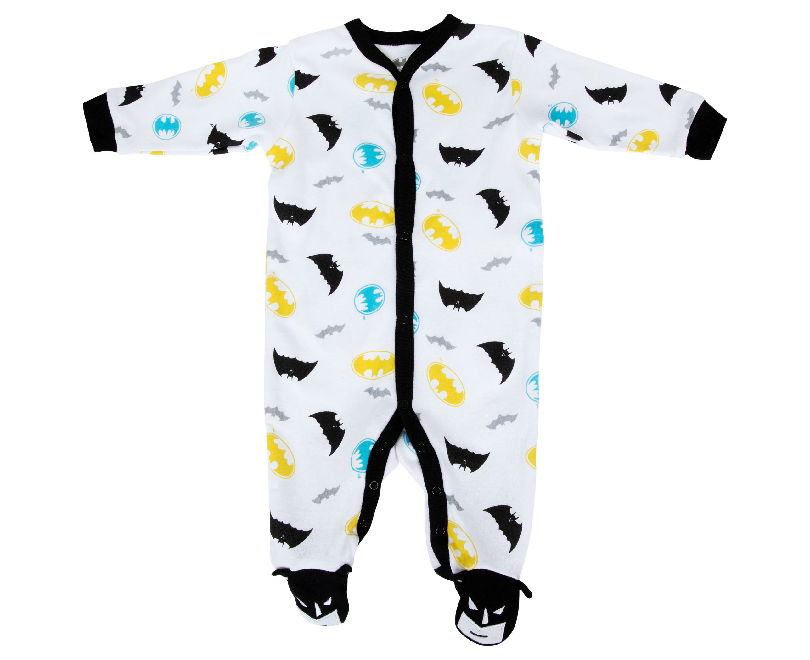 Batman Symbols and Logo Sleep and Play Infant Bodysuit